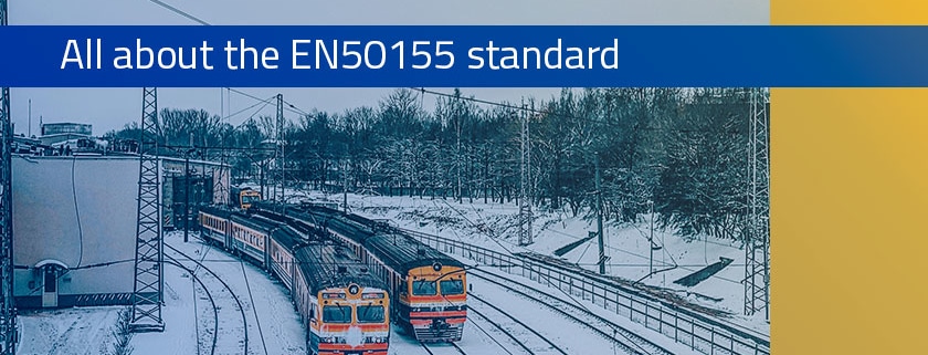 What is EN50155 for railway applications?