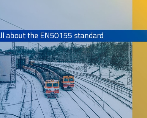 What is EN50155 for railway applications?