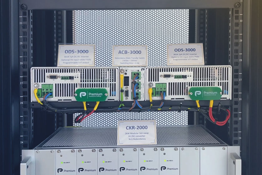 Conexión de redundancia entre ACB-3000 e inversores DC/AC ODS-3000